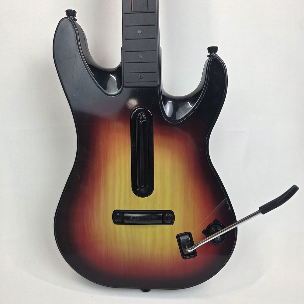 PS3 Guitar Hero Guitar Red Octane Wireless Sunburst Model 95451.805 No Dongle - Picture 2 of 15